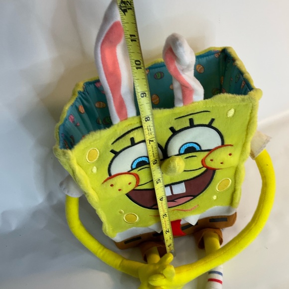 SpongeBob Bunny Ears  Basket Easter Bucket Squarepants Nickelodeon - Picture 2 of 4